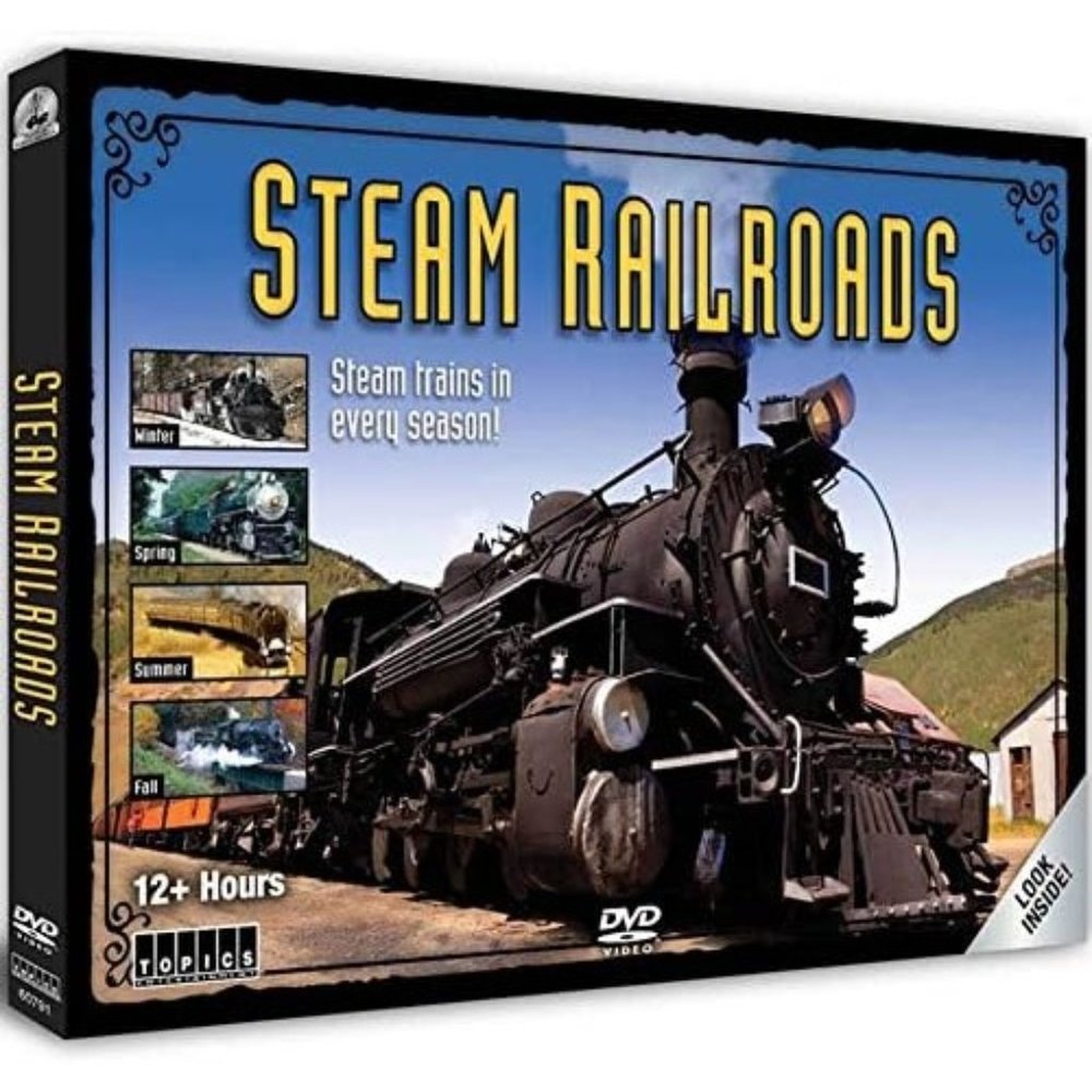 Steam Railroads DVD Set -- 12 Hours
